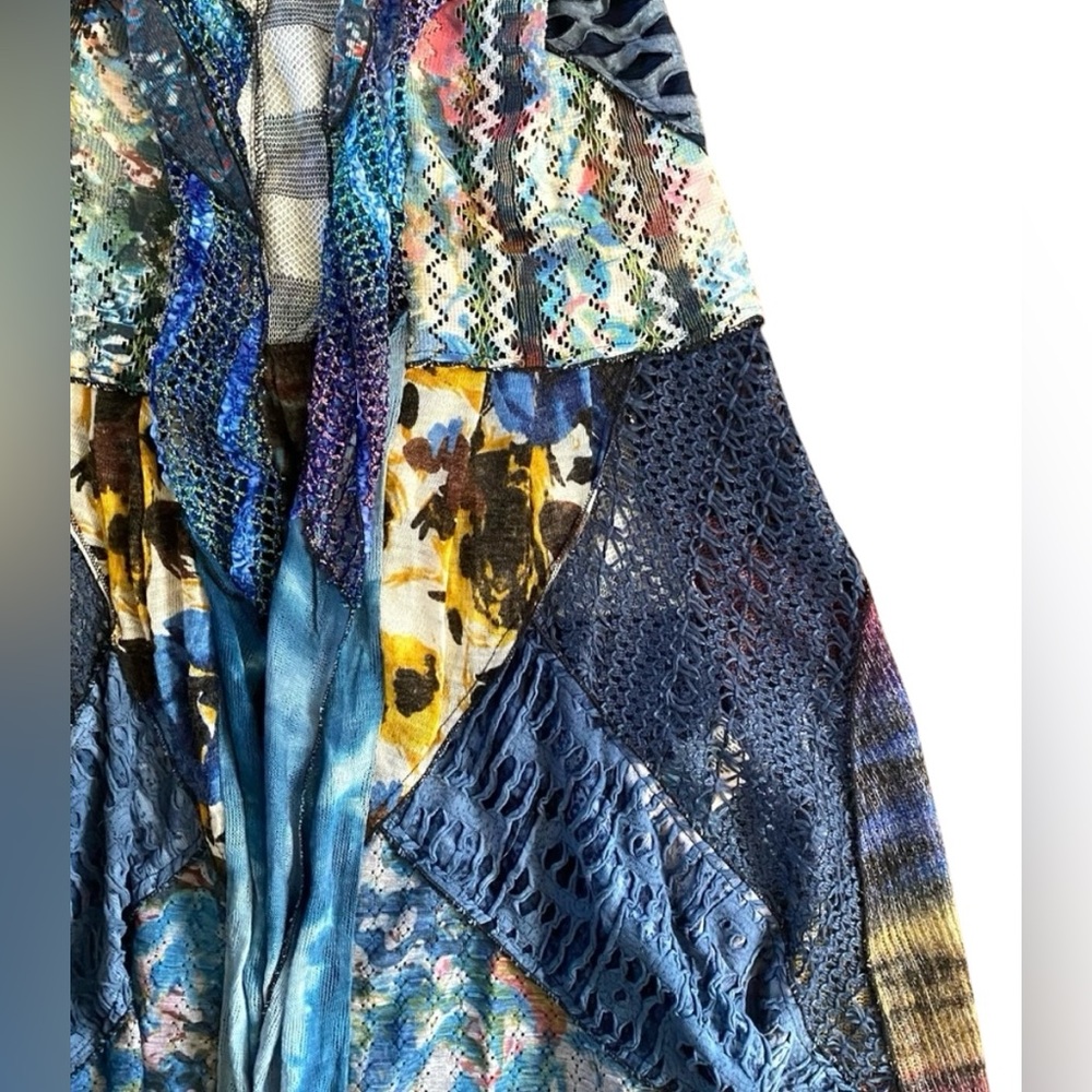 Soft Surroundings Patchwork Sleeveless Duster Swe… - image 3